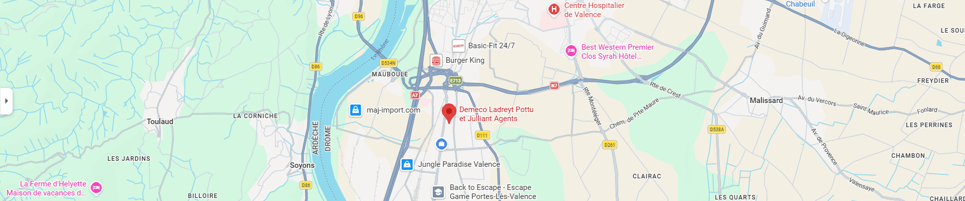 Localisation Ladreyt Valence